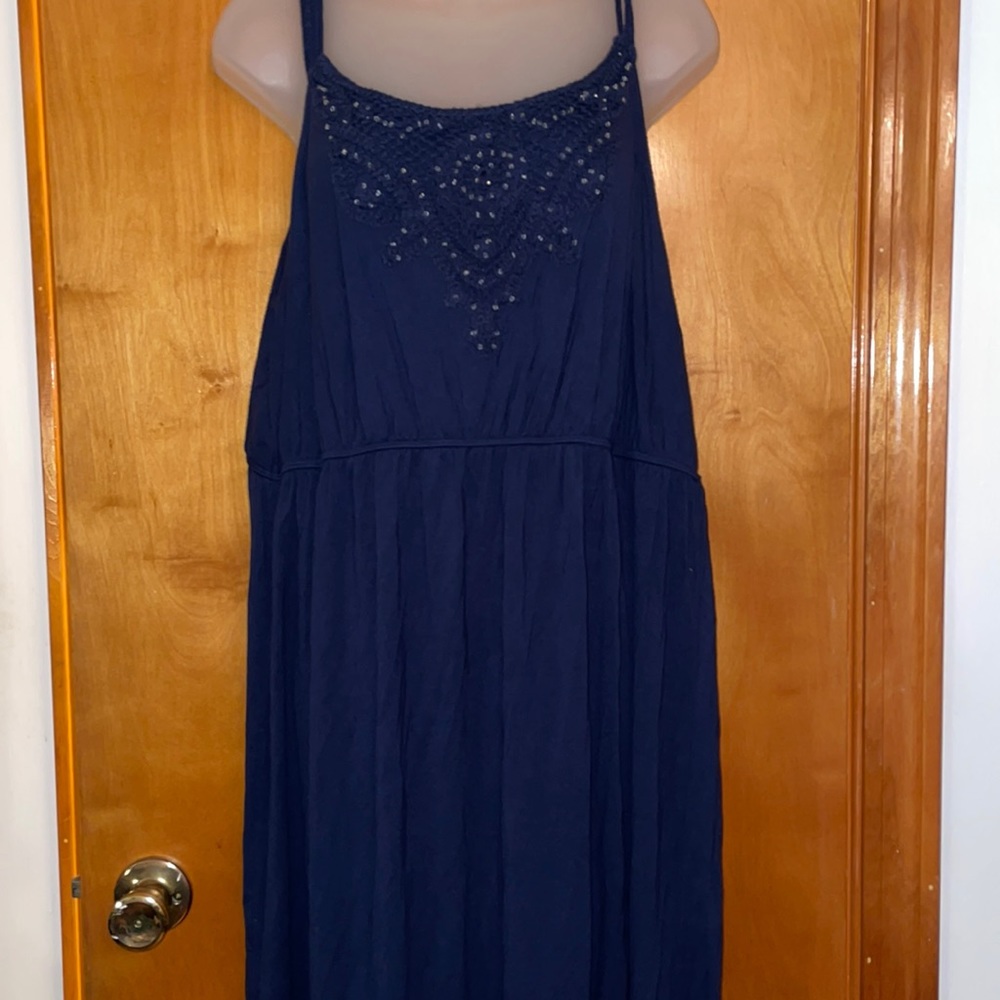 Casual navy summer dress